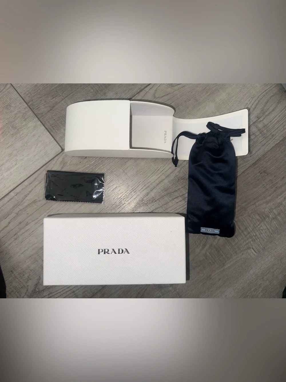 Prada Women Black PR 17WS Sunglasses